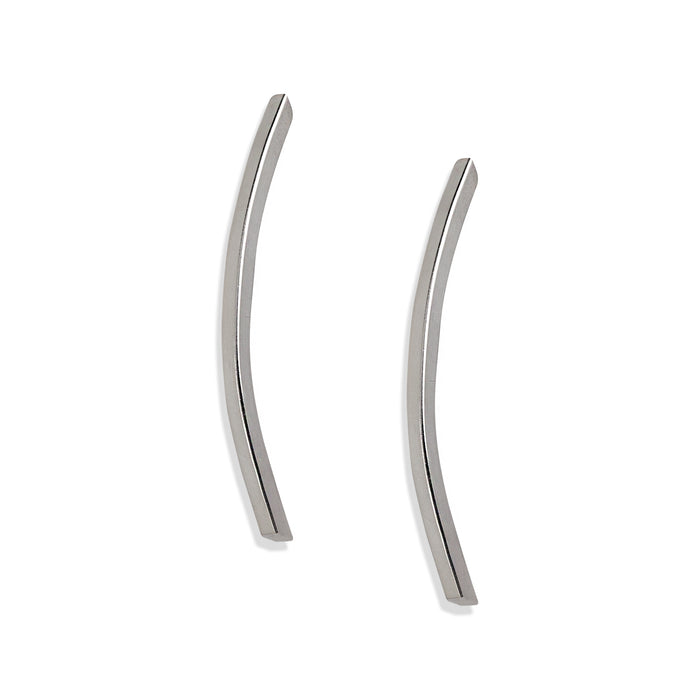HALF HOOPS STERLING SILVER
