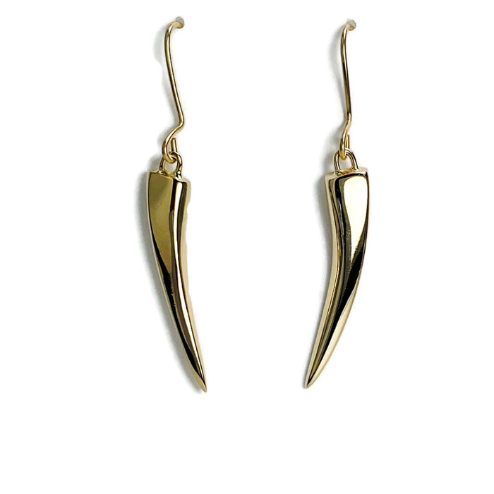 FANG EARRINGS 14k YELLOW GOLD