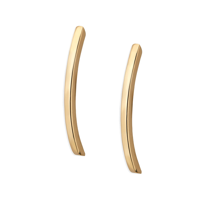 HALF HOOPS 14K YELLOW GOLD MEDIUM