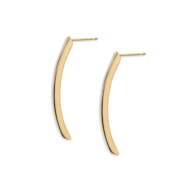 HALF HOOPS 14K YELLOW GOLD MEDIUM