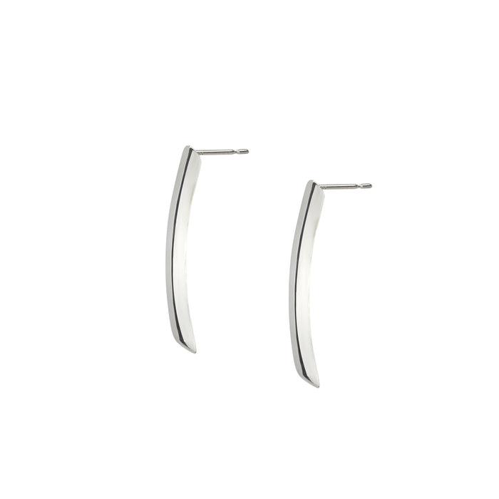 HALF HOOPS STERLING SILVER MEDIUM
