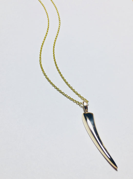 FANG NECKLACE 14K YELLOW GOLD